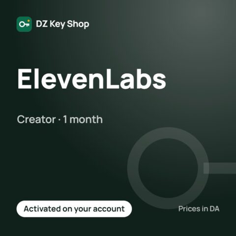 ElevenLabs Creator – 1 month (AI voice)