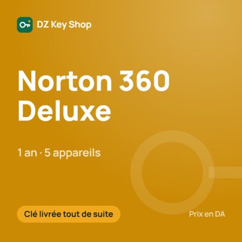 Norton 360 Deluxe – 1 an, 5 appareils