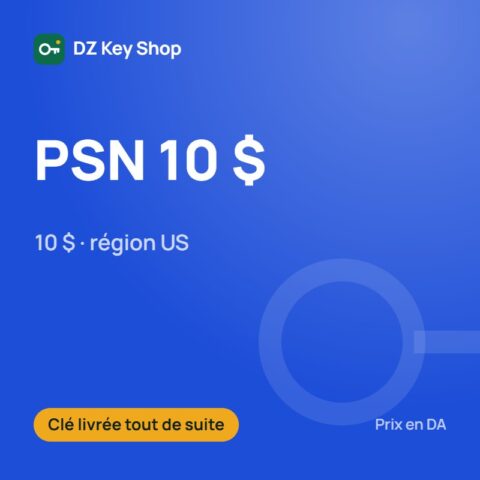 Carte PlayStation (PSN) 10 $ – compte US
