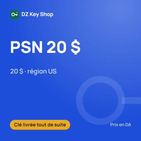 Carte PlayStation (PSN) 20 $ – compte US