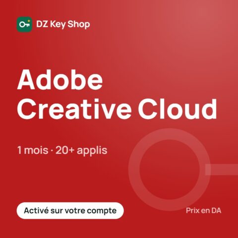 Adobe Creative Cloud Toutes les applications – 1 mois