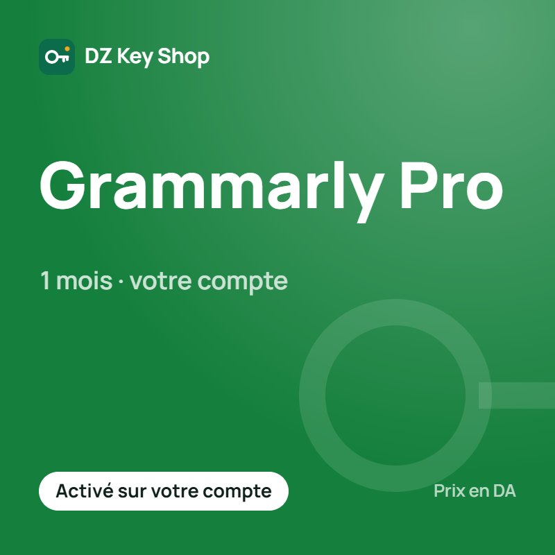 Grammarly Pro – 1 mois