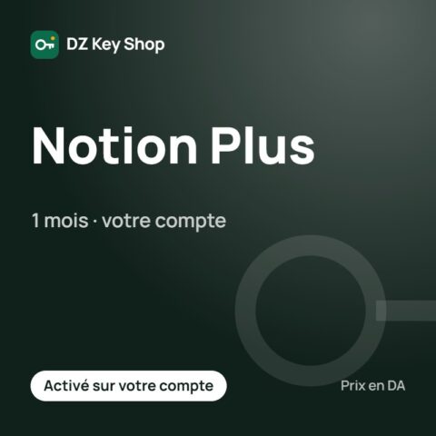 Notion Plus – 1 mois
