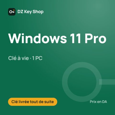 Windows 11 Professionnel – clé de licence à vie