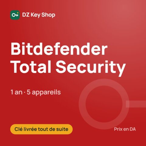 Bitdefender Total Security – 1 an, 5 appareils