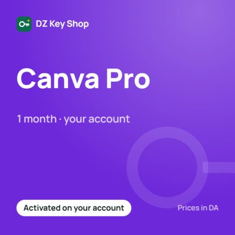 Canva Pro – 1 month (on your account)